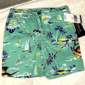 NWT Polo by Ralph Lauren Khaki Shorts Boys Size 4T/4